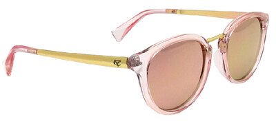 LAGUNA FULL FRAME POLARIZED SUNGLASSES (YACHTER'S CHOICE) 12 Rose Gold Clear Pink/Gold